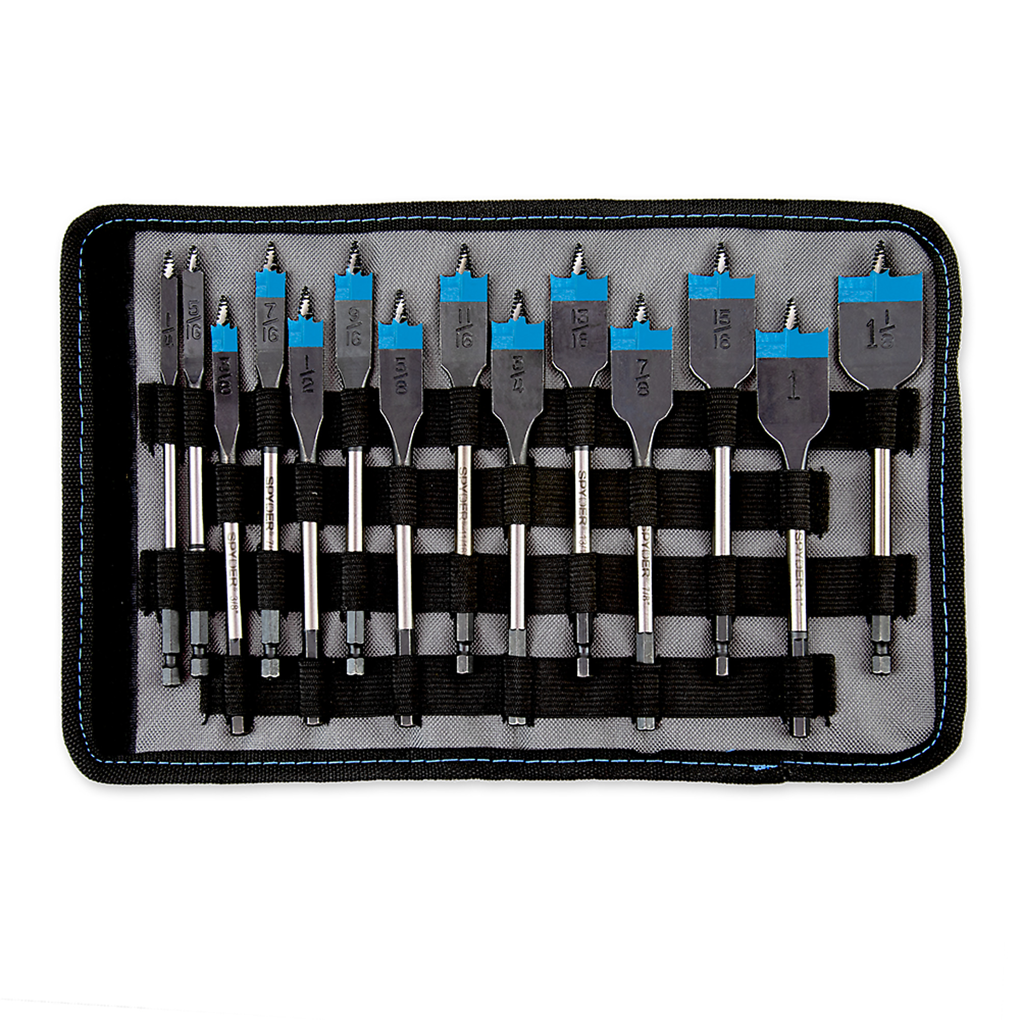 SPYDER Stinger™, 14Pc Assorted Stinger Woodboring Spade Bit Set, Included (qty.) 14 Model# 11001
